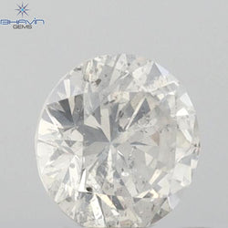 0.41 CT Round Shape Natural Loose Diamond White Color SI2 Clarity (4.80 MM)