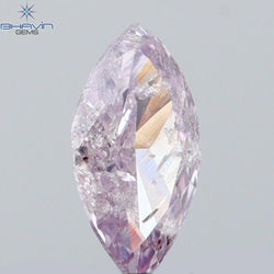 0.14 CT Marquise Shape Natural Loose Diamond Pink Color I1 Clarity (4.90 MM)