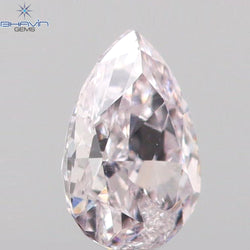 0.17 CT Pear Shape Natural Diamond Pink Color SI1 Clarity (4.40 MM)