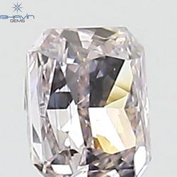 GIA Certified 0.25 CT Radiant Diamond Brown Pink Color Natural Loose Diamond I2 Clarity (3.68 MM)