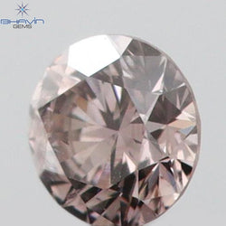 0.06 CT Round Shape Natural Diamond Pink Color SI1 Clarity (2.57 MM)