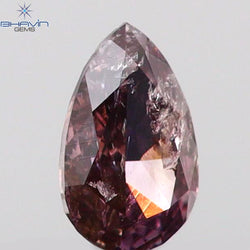 0.10 CT Pear Shape Natural Diamond Pink Color I1 Clarity (3.80 MM)