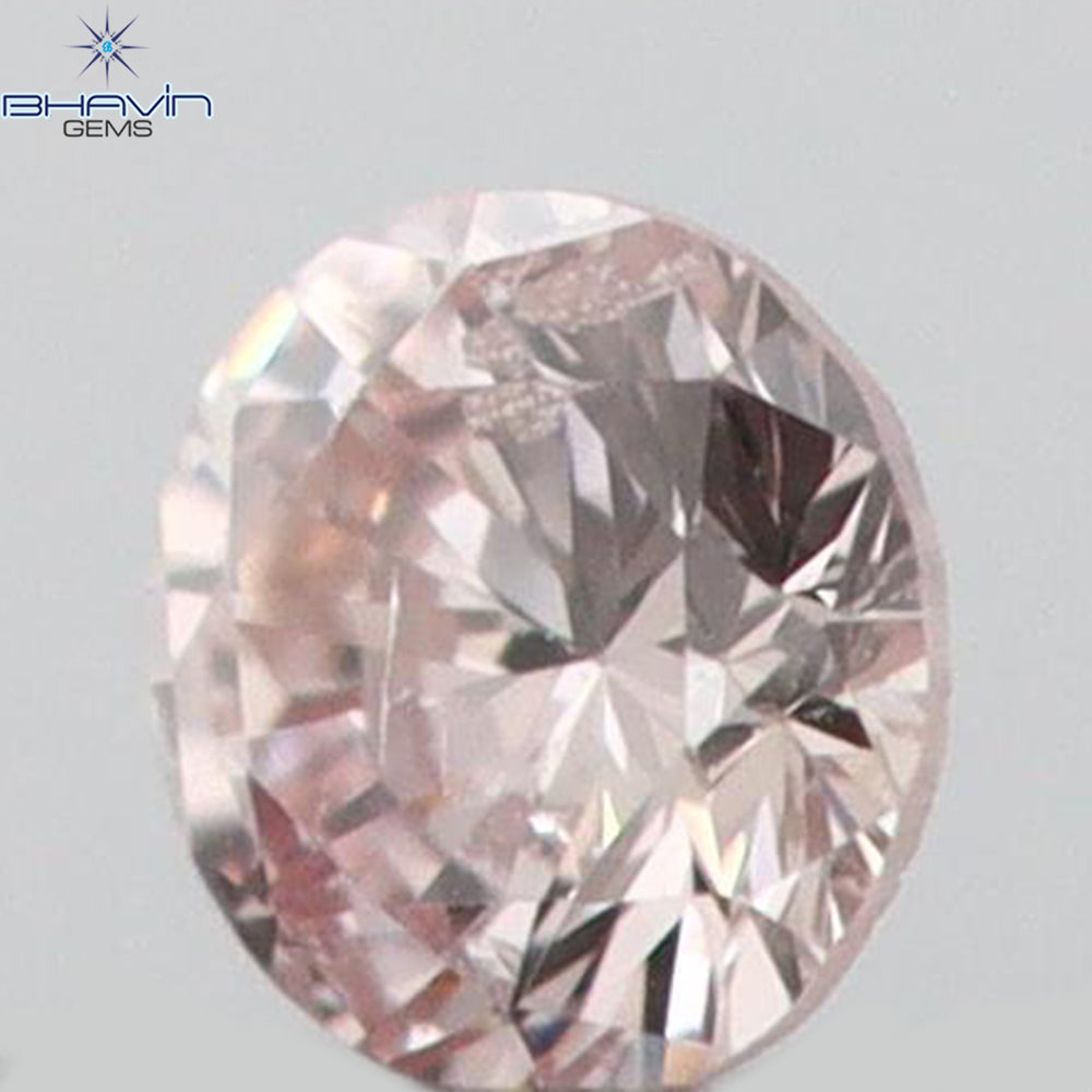 0.03 CT Round Shape Natural Diamond Pink (Argyle) Color SI2 Clarity (1.97 MM)