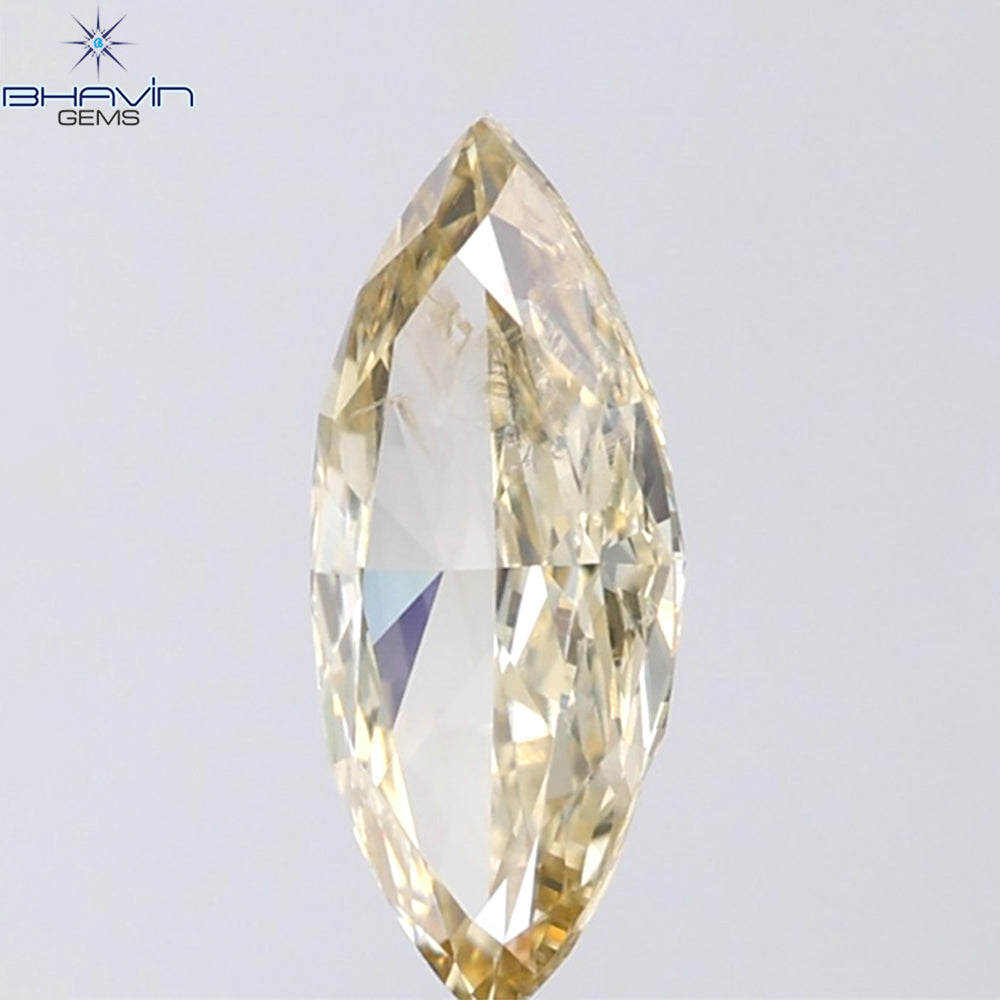 1.02 CT Marquise Shape Natural Diamond Yellow Color SI2 Clarity (11.06 MM)