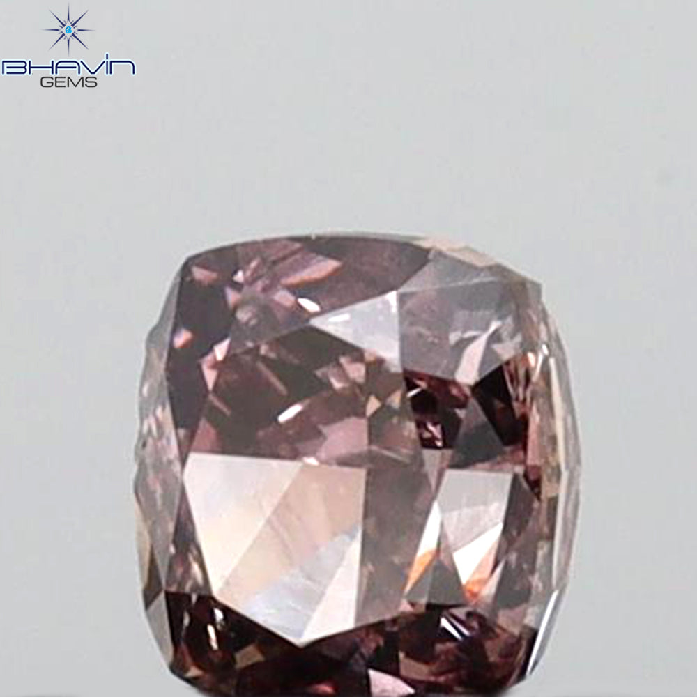0.30 CT Cushion Shape Natural Diamond Pink Color SI1 Clarity (3.70 MM)