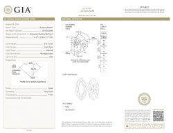 GIA Certified 0.31 CT Marquise Diamond Pink Color Natural Loose Diamond VS2 Clarity (6.27 MM)