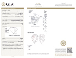 GIA Certified 2.00 CT Pear Diamond Brownish Greenish Yellow (CHAMELEON) Color Natural Loose Diamond (10.72 MM)