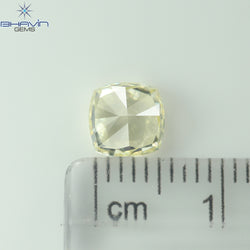 GIA Certified 1.27 CT Cushion Diamond Yellow Color Natural Diamond VS1 Clarity (5.97 MM)
