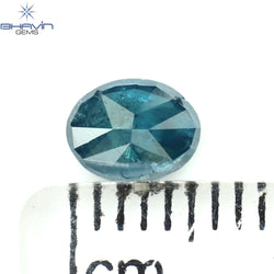 0.44 CT Oval Diamond Natural Diamond Blue Diamond Clarity I3 (5.74 MM)