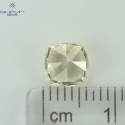 GIA Certified 1.58 CT Cushion Diamond Yellow Color Natural Diamond VS2 Clarity (6.16 MM)
