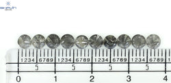 2.34 CT/10 Pcs Round Shape Natural Loose Diamond Salt And pepper Color I3 Clarity (4.00 MM)