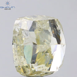 1.81 CT Cushion Shape Natural Diamond Yellow Color I2 Clarity (6.30 MM)