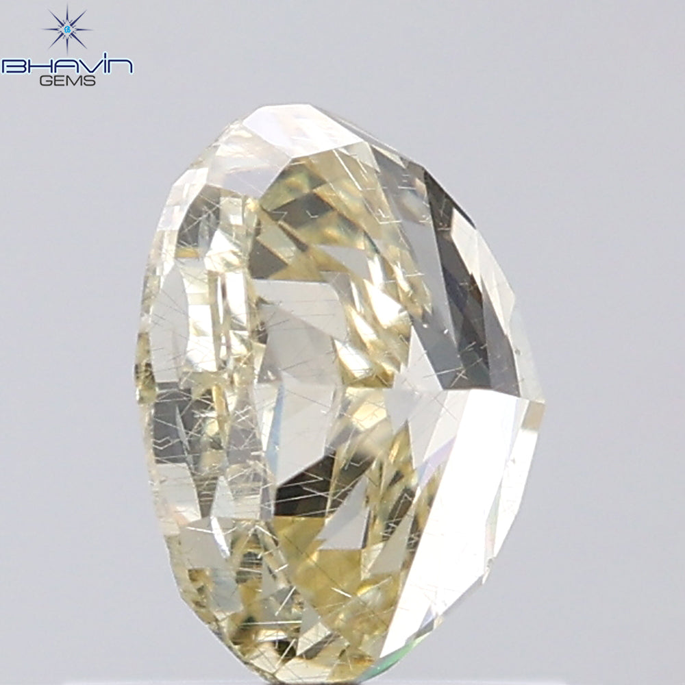 1.01 CT Oval Shape Natural Diamond Yellow Color SI2 Clarity (6.69 MM)