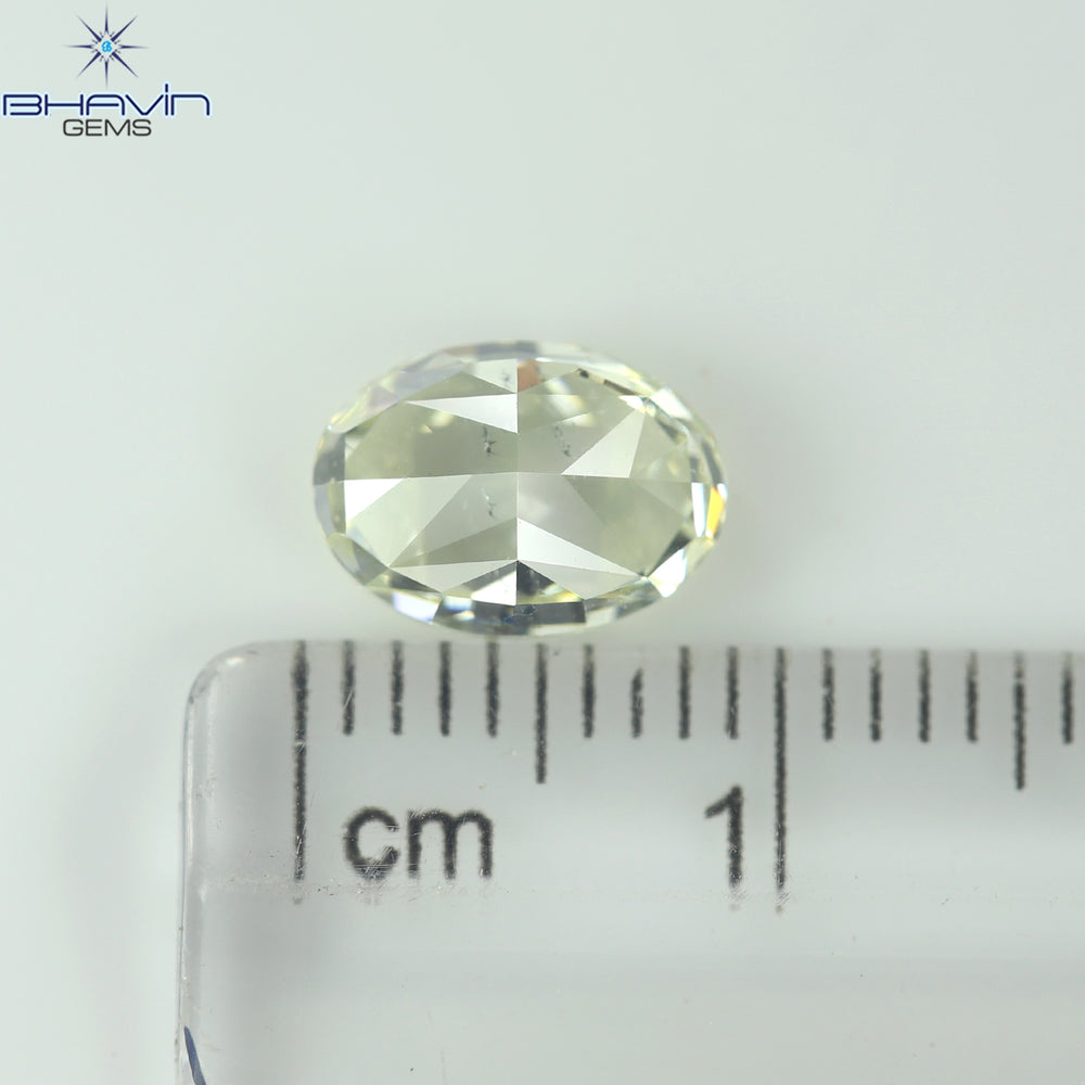 GIA Certified 2.01 CT Oval Shape Natural Diamond W to X Color (8.64 MM)