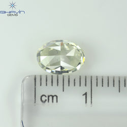 GIA Certified 2.01 CT Oval Shape Natural Diamond W to X Color (8.64 MM)