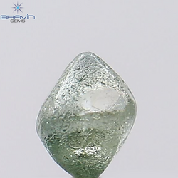 0.65 CT Rough Shape Natural Diamond Greenish Blue Color SI1 Clarity (4.26 MM)