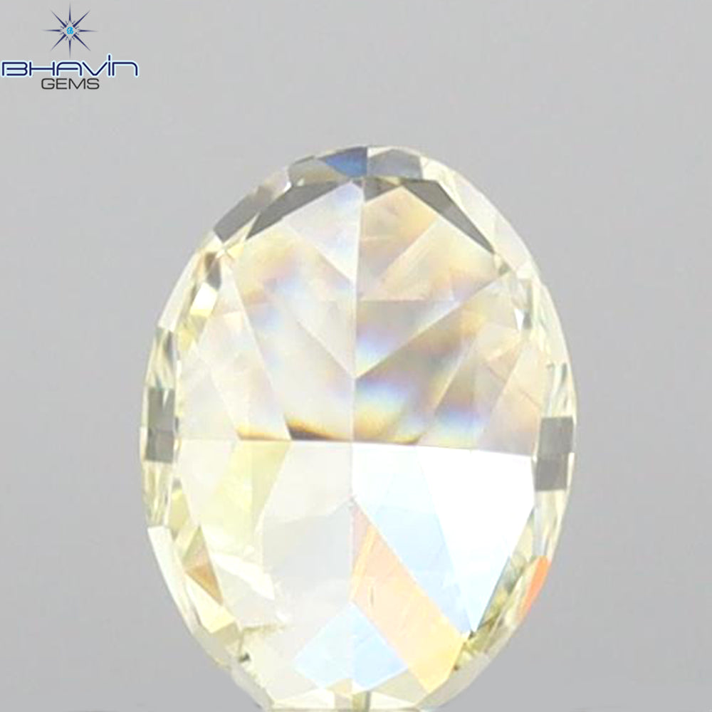 0.40 CT Oval Shape Natural Diamond Yellow Color VS2 Clarity (5.07 MM)