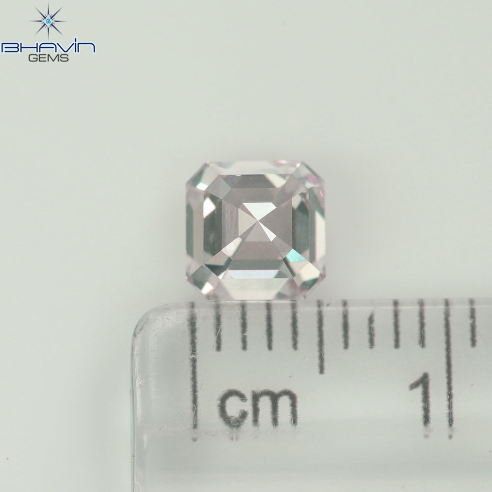 1.10 CT Emerald Diamond Brown Color Natural Diamond VS2 Clarity (5.47 MM)
