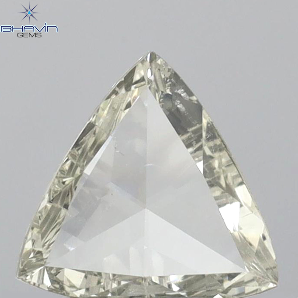 0.12 CT トライアングル シェイプ ナチュラル ダイヤモンド グリーン カラー SI2 クラリティ (3.44 MM)