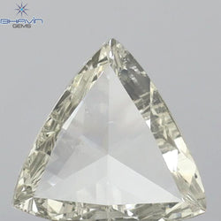 0.12 CT トライアングル シェイプ ナチュラル ダイヤモンド グリーン カラー SI2 クラリティ (3.44 MM)