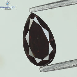 0.27 CT Enhanced Pear Shape Natural Loose Diamond  Brown(Pink) Color VS2 Clarity (5.58 MM)
