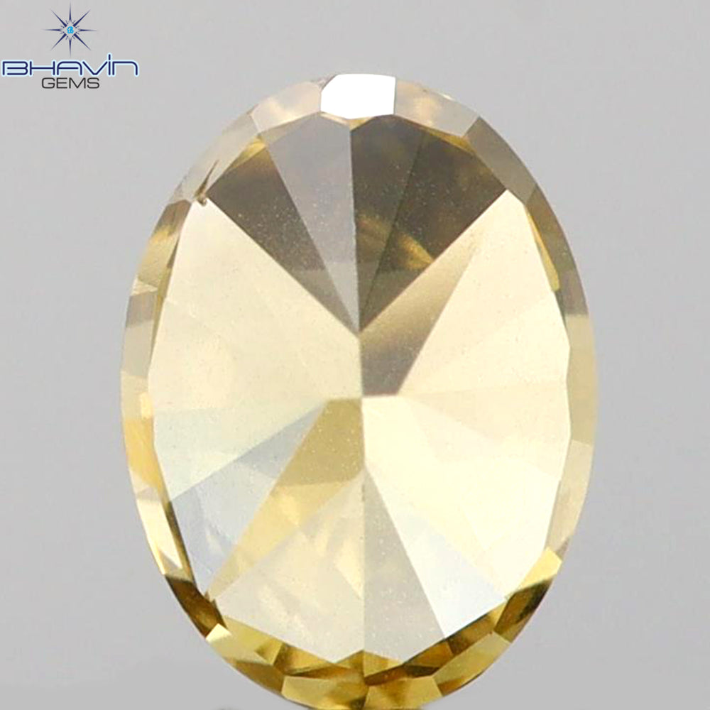 0.24 CT Oval Shape Natural Diamond Green(Chameleon) Color SI1 Clarity (4.31 MM)