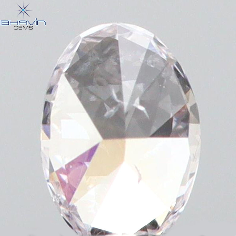 0.08 CT Oval Shape Natural Diamond Pink Color SI1 Clarity (3.32 MM)