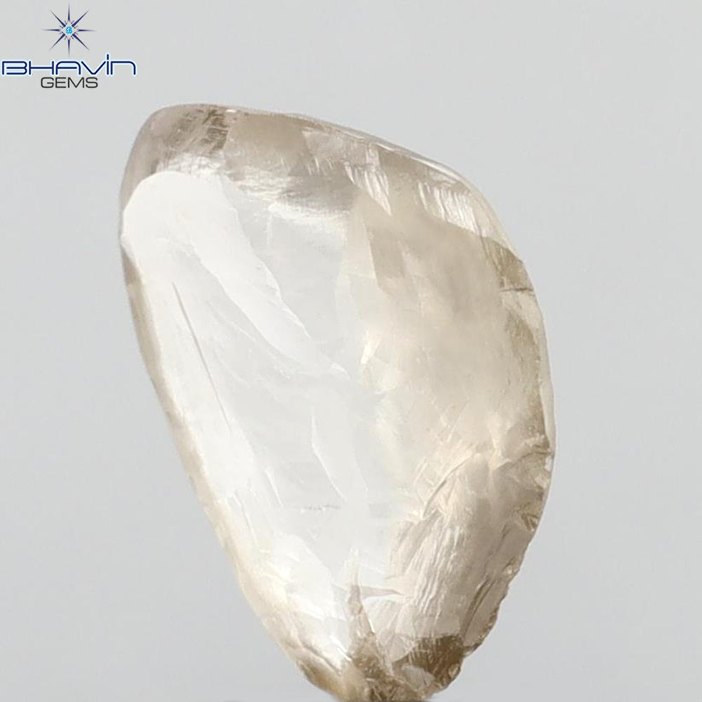 1.99 CT Rough Shape Natural Diamond Brown Color VS1 Clarity (11.58 MM)