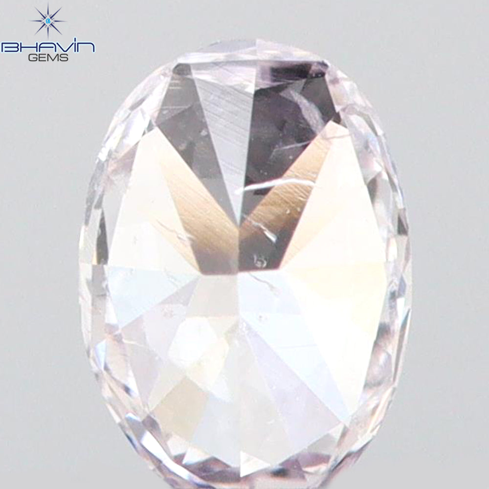 0.10 CT Oval Shape Natural Diamond Pink Color SI1 Clarity (3.65 MM)
