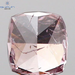0.17 CT Cushion Shape Natural Diamond Pink Color I2 Clarity (3.12 MM)