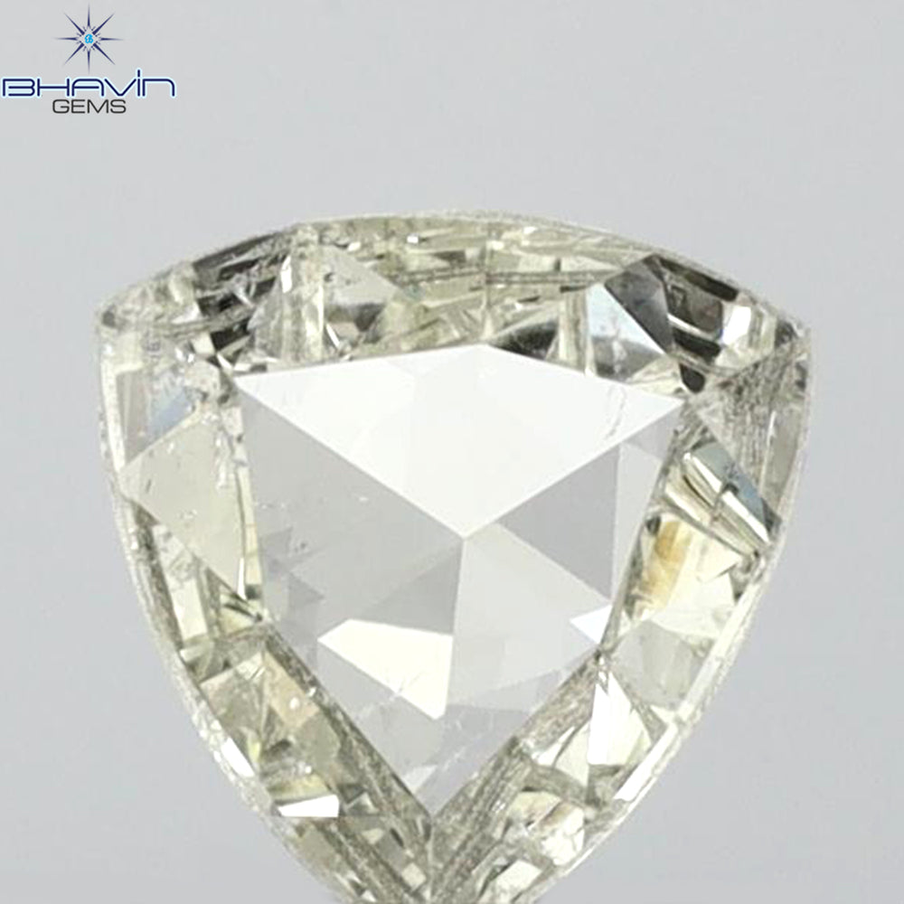 0.35 CT Triangle Shape Natural Diamond White Color SI1 Clarity (6.05 MM)