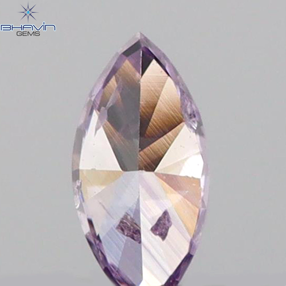 0.06 CT Marquise Shape Natural Loose Diamond Pink Color SI1 Clarity (3.76 MM)