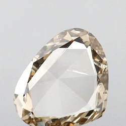 1.26 CT Heart Shape Natural Diamond Brown Color SI1 Clarity (10.03 MM)