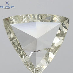 0.12 CT トライアングル シェイプ ナチュラル ダイヤモンド グリーン カラー SI2 クラリティ (3.44 MM)