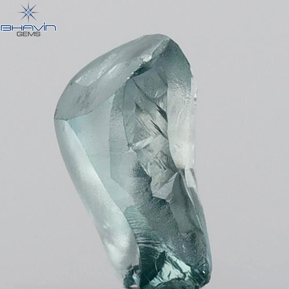 1.12 CT Rough Shape Enhanced Blue Color VS2 Clarity (7.75 MM)