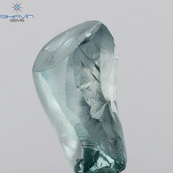 1.12 CT Rough Shape Enhanced Blue Color VS2 Clarity (7.75 MM)