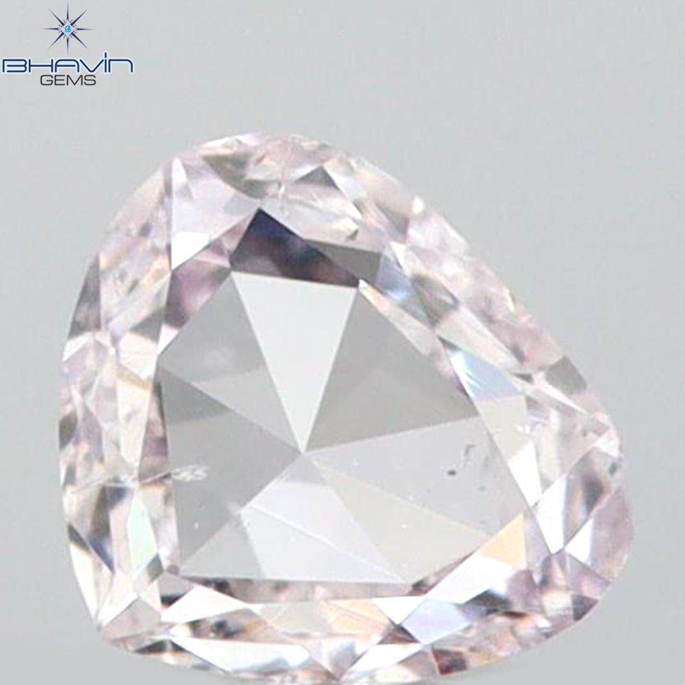 0.09 CT Heart Shape Natural Diamond Pink Color SI1 Clarity (2.95 MM)