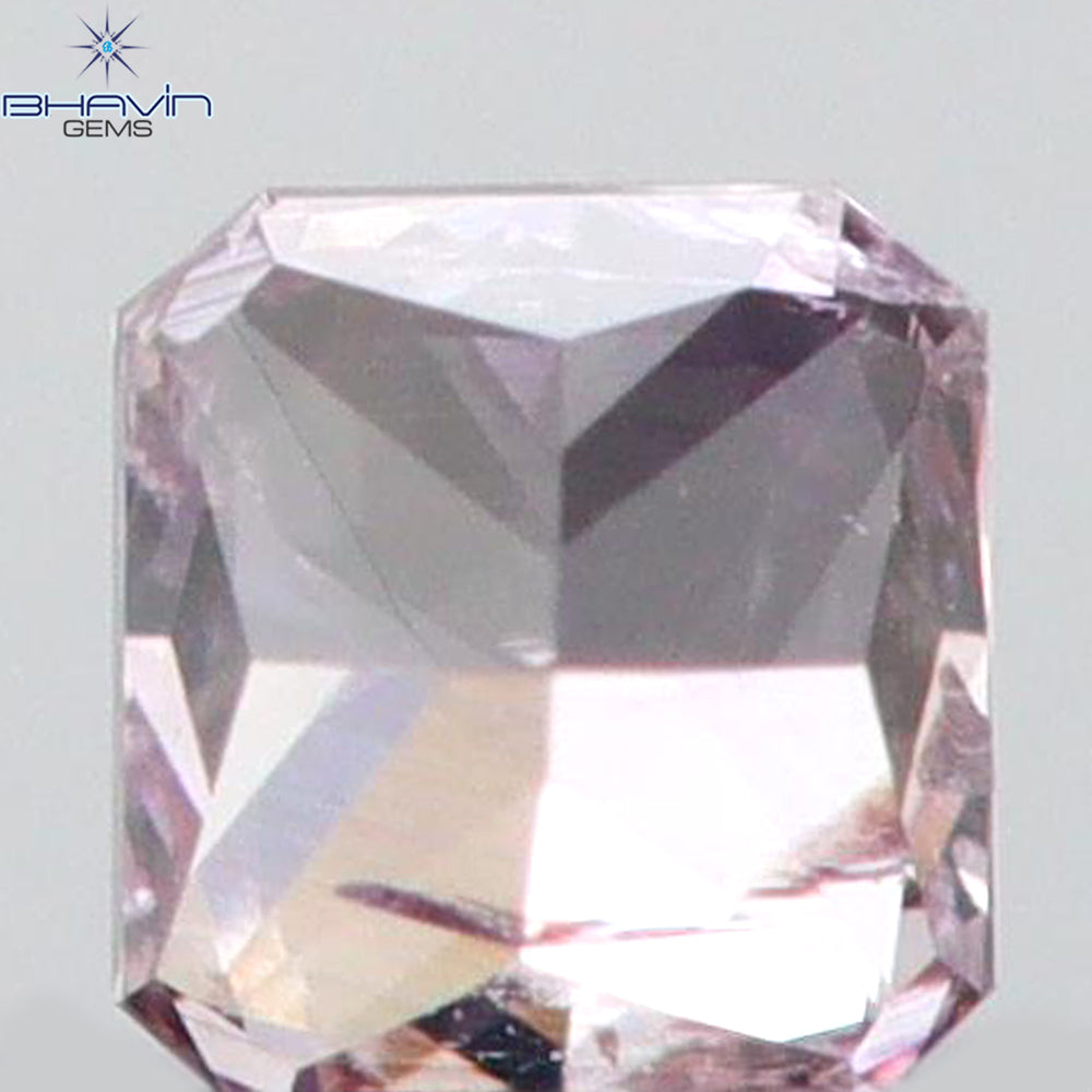 0.05 CT Radiant Shape Natural Diamond Pink Color SI2 Clarity (2.00 MM)