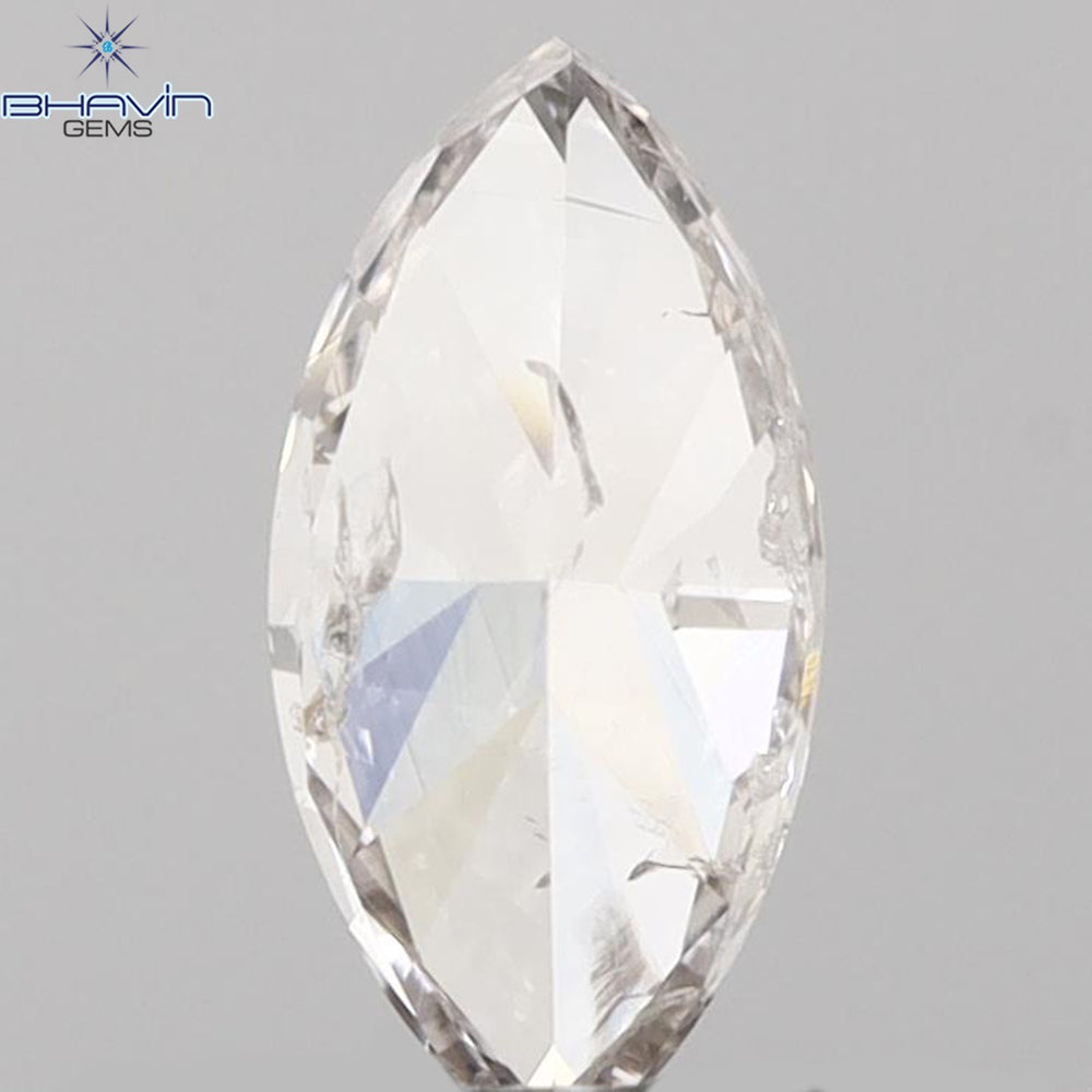 0.50 CT Marquise Shape Natural Loose Diamond Pink Color SI2 Clarity (7.68 MM)