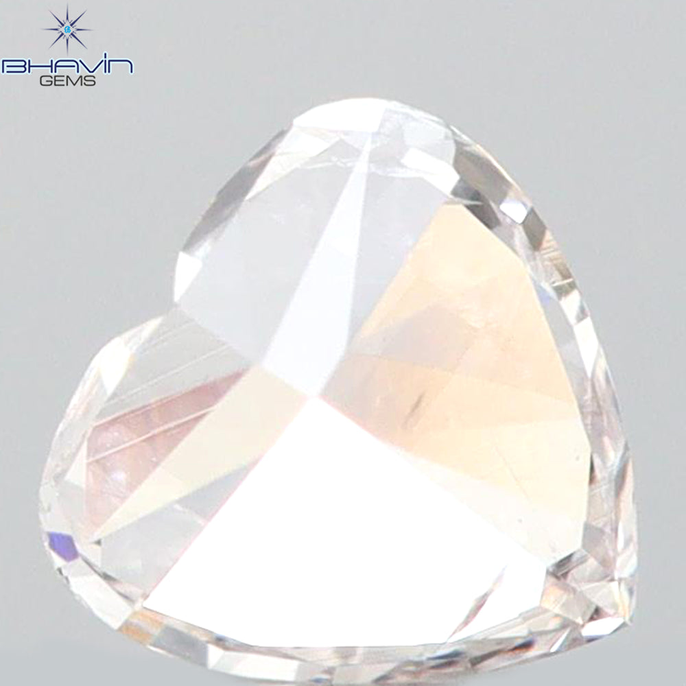 0.23 CT Heart Shape Natural Diamond Pink Color SI1 Clarity (3.98 MM)