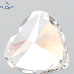 0.23 CT Heart Shape Natural Diamond Pink Color SI1 Clarity (3.98 MM)