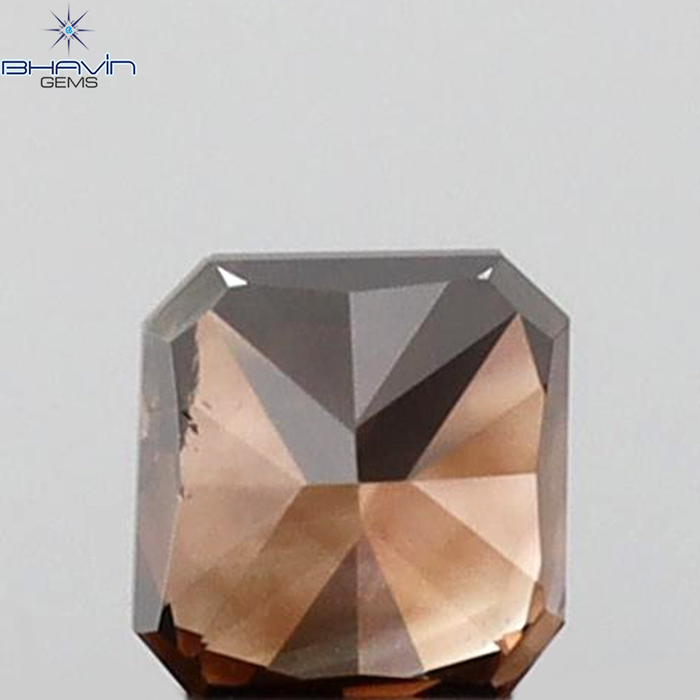 0.20 CT Radiant Shape Natural Diamond Red Color SI1 Clarity (3.17 MM)
