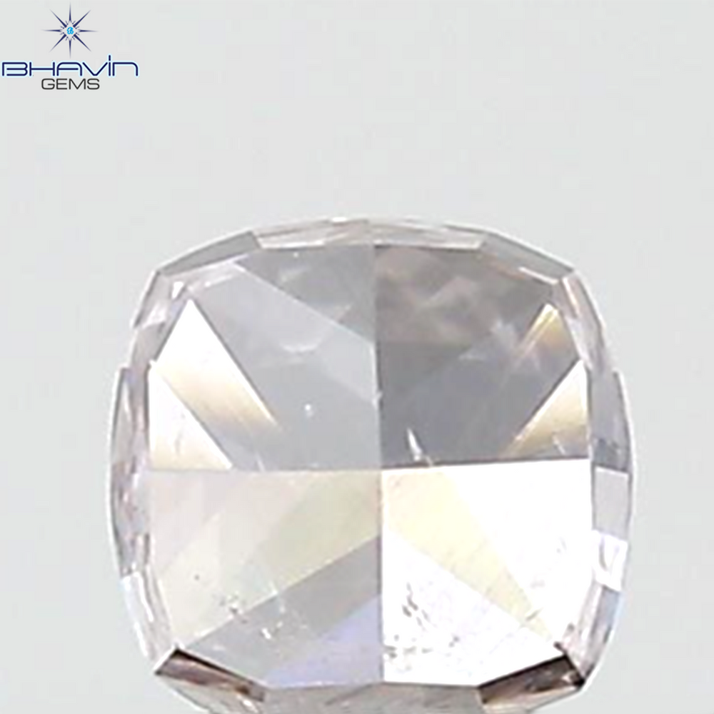 GIA Certified 0.30 CT Cushion Diamond Pink Brown Color Natural Loose Diamond SI2 Clarity (3.64 MM)