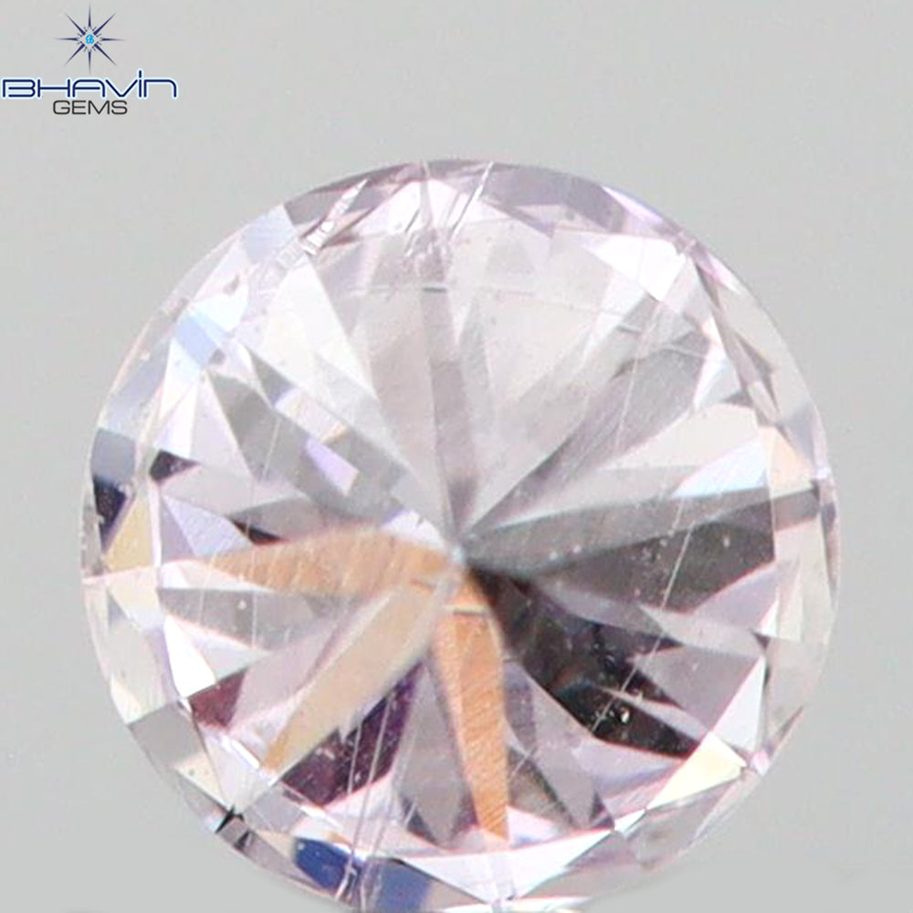 0.05 CT Round Shape Natural Diamond Pink Color VS2 Clarity (2.43 MM)