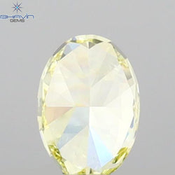 0.26 CT Oval Shape Natural Diamond Yellow Color VS1 Clarity (4.53 MM)