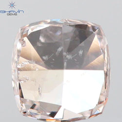 GIA Certified 0.30 CT Cushion Diamond Pink Brown Color Natural Loose Diamond I1 Clarity (3.85 MM)