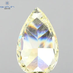 GIA Certified 1.03 CT Pear Natural Diamond Yellow Color SI1 Clarity (8.51 MM)