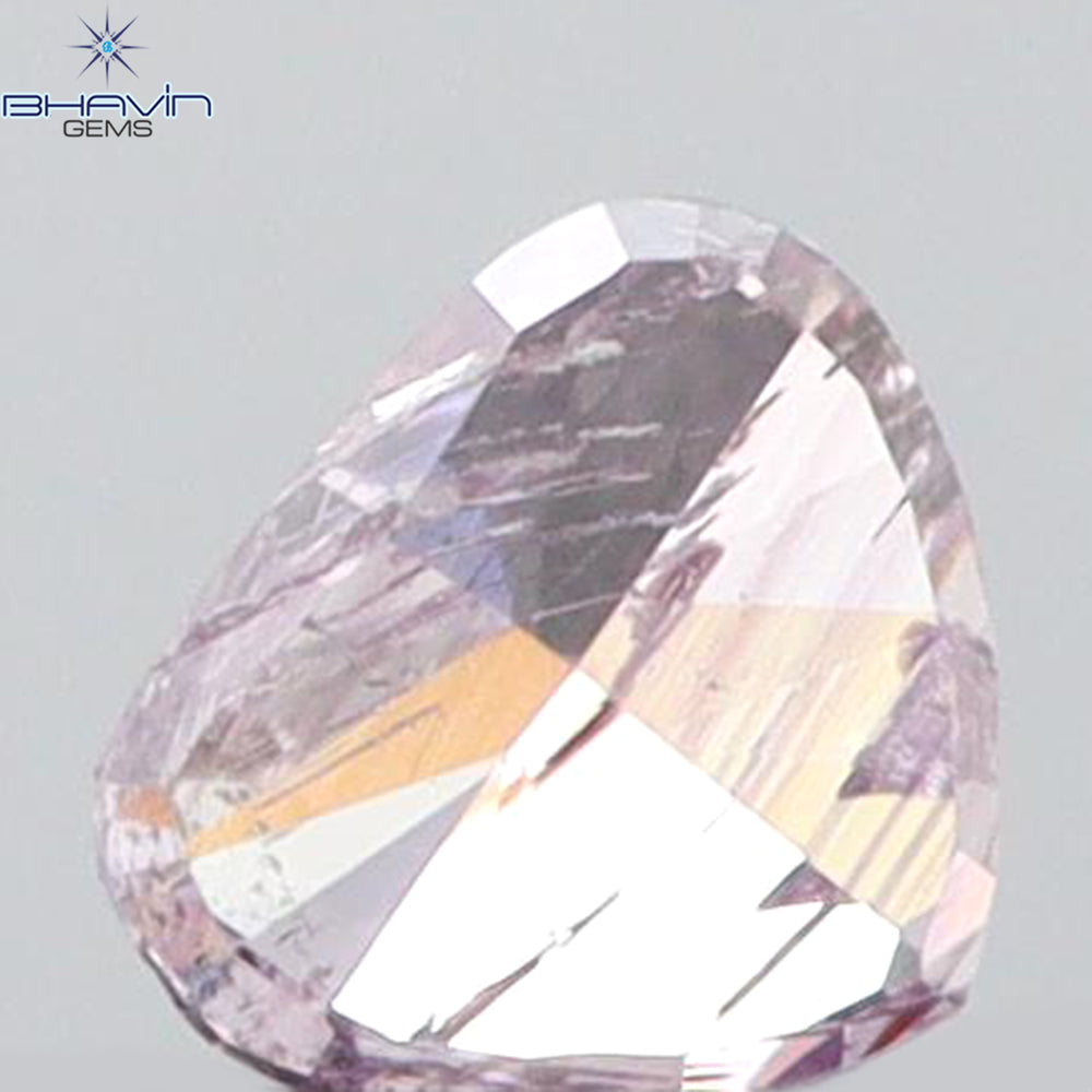 0.10 CT Heart Shape Natural Diamond Pink Color I1 Clarity (3.06 MM)