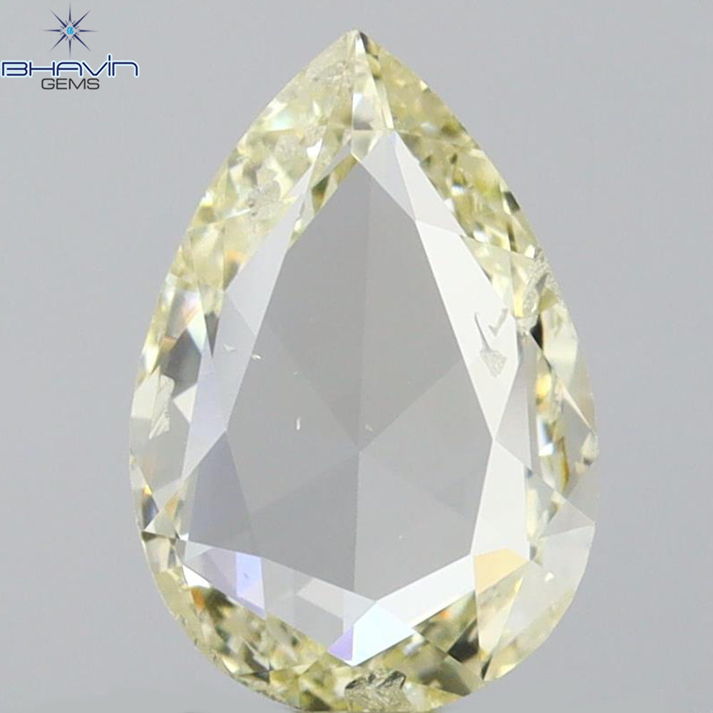 0.87 CT Pear Shape Natural Diamond White Color SI1 Clarity (8.34 MM)