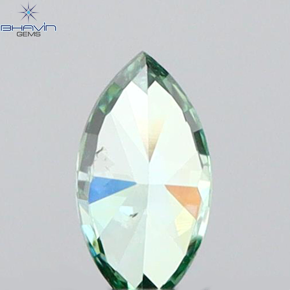 0.06 CT Marquise Shape Natural Diamond Green Color VS1 Clarity (3.68 MM)